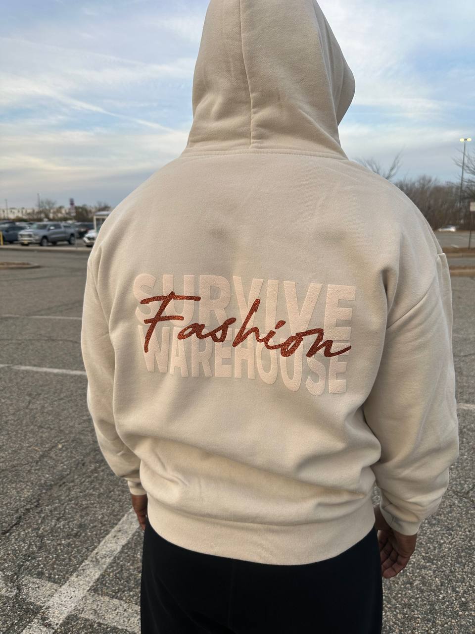 Cream Fashion Warehouse Hoodie