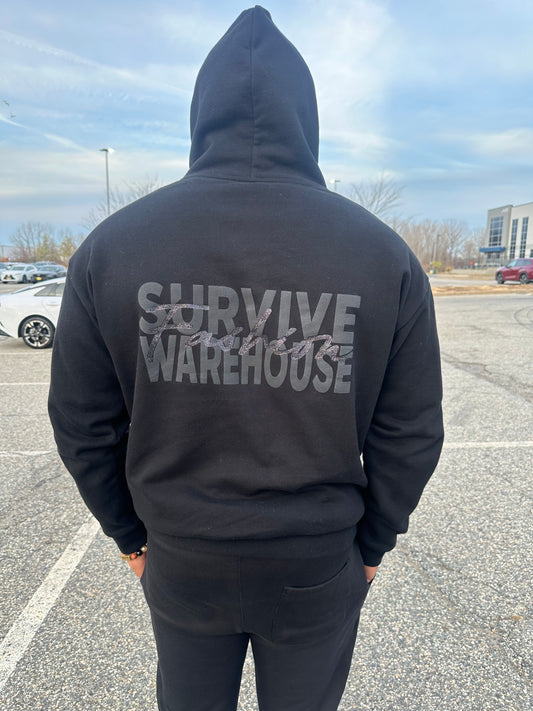 Black Fashion Warehouse Hoodie