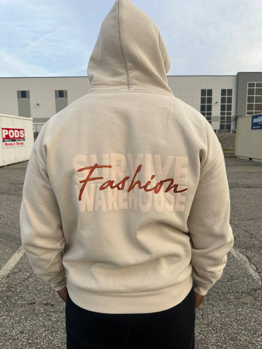 Cream Fashion Warehouse Hoodie